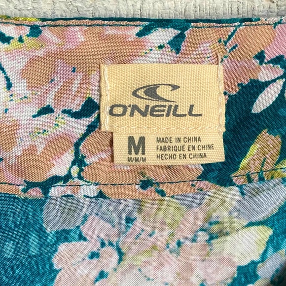 O’Neill Floral Green Button Front Dress. NWT - Picture 7 of 16